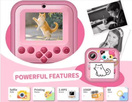 Instant Print Camera for Kids