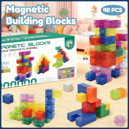 Magnetic Block Building Set for kids
